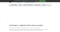 Desktop Screenshot of kombi-najem.si